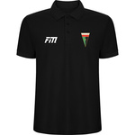 Black polo shirt