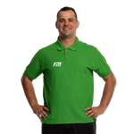 Black polo shirt