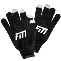 Winter gloves with a smartphone touch function