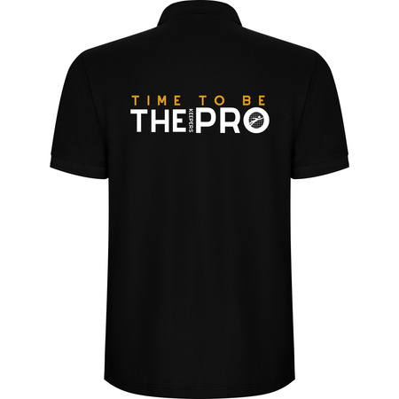 Black polo shirt