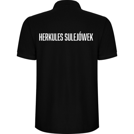 Black polo shirt