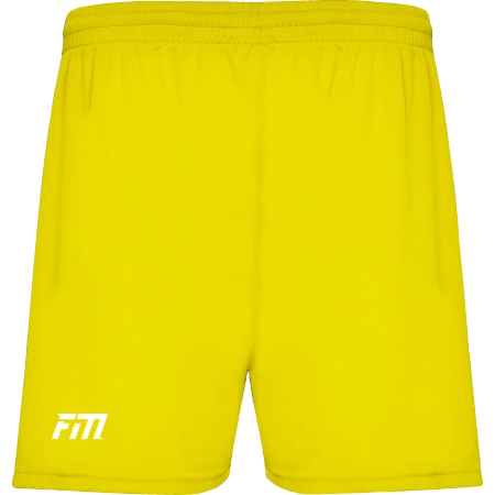 Spodenki Treningowe Gładkie Z Siateczką Żółte