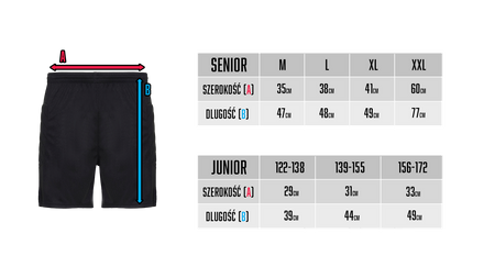 Spodenki bramkarskie krótkie