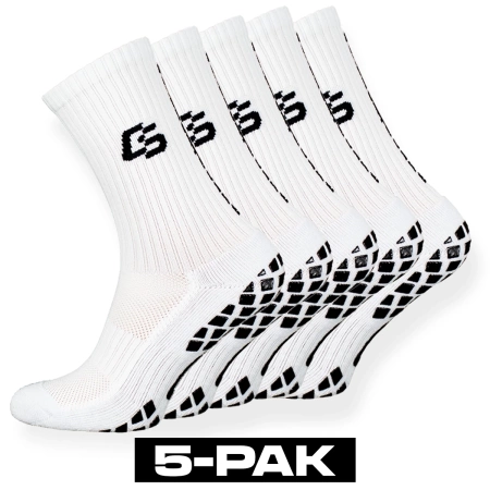 5 -pack - Control Socks White