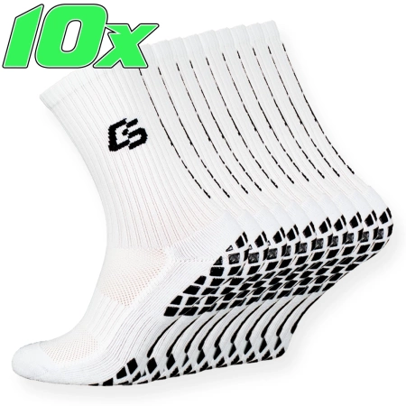 10-pack - Control Socks White