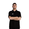 Black polo shirt