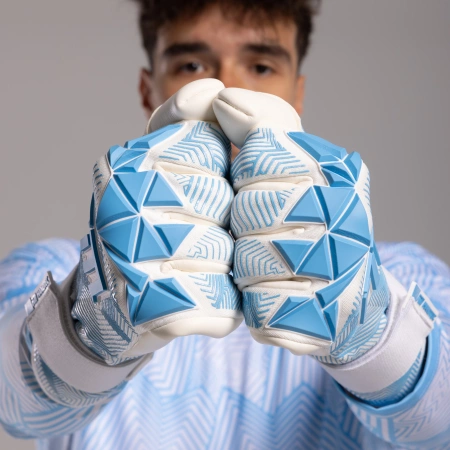 Rękawice bramkarskie Varis X PRO WHITE BLUE