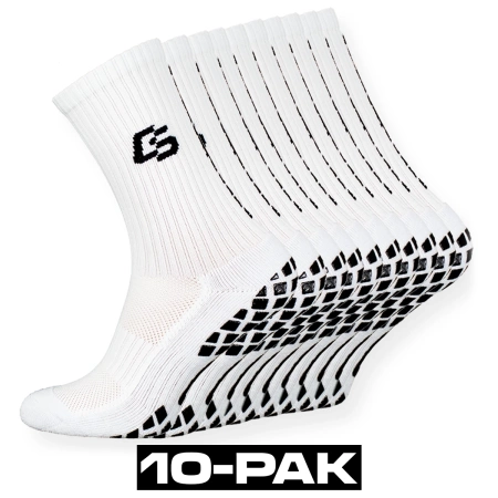 10-pack - Control Socks White