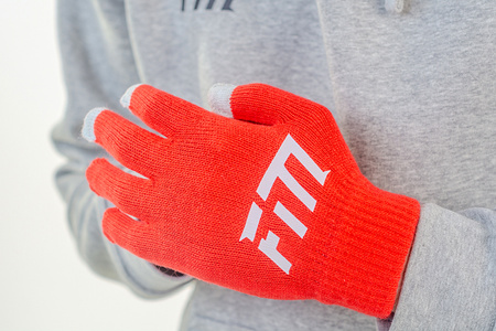 Winter gloves with a smartphone touch function