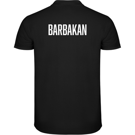 Black polo shirt