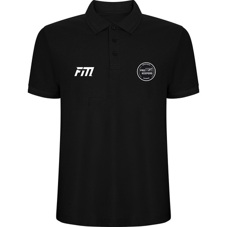Black polo shirt