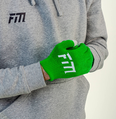 Winter gloves with a smartphone touch function