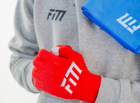 Winter gloves with a smartphone touch function